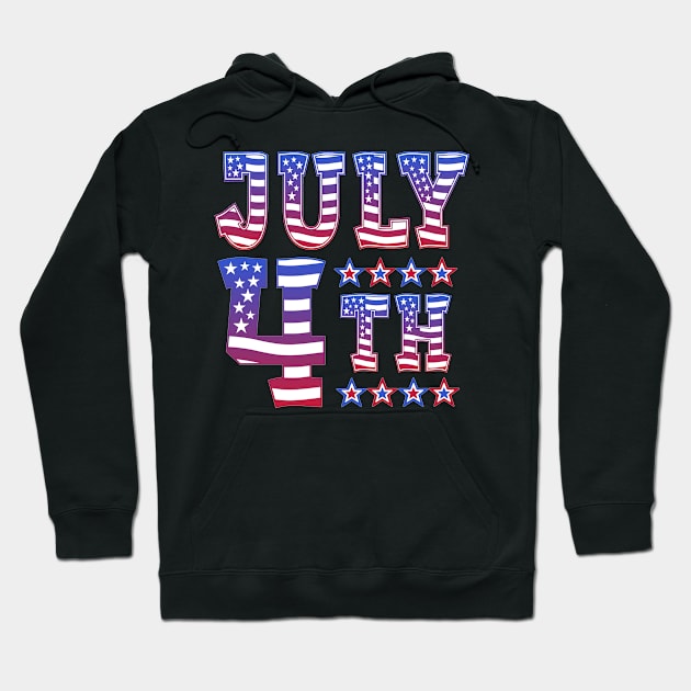 4th Of July! Hoodie by Duds4Fun